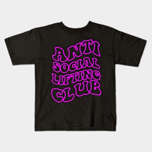 anti social lifting club Kids T-Shirt